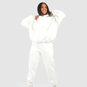 Conjunto de chándal de Jersey de mujer personalizable OEM, ropa deportiva de invierno de gran tamaño de alta calidad con capucha y diamantes de imitación para verano - Product Image 5