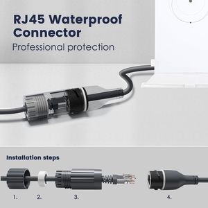 Adaptateur Ethernet RJ45 Premium IP68 Étanche PA66 Blindé pour Connecteur RJ45 Starlink Gen 2 SPX - Product Image 1
