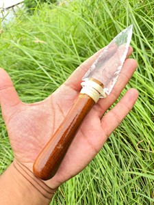 Cuchillo Athame de Obsidiana Negra Premium Hecho a Mano con Diseño de Mascota MUNTAHA AGATE para Coleccionistas de Arte - Product Image 2