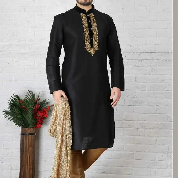 Harga grosir pernikahan piyama Kurta pria Shalwar kameez indah Kurta desain modis musim panas pakaian pabrik