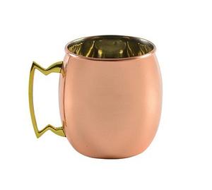 Taza de agua de jugo de cobre de mejor calidad, diseño de tendencia, taza de mula de Moscú de forma redonda para accesorios de cocina - Product Image 1