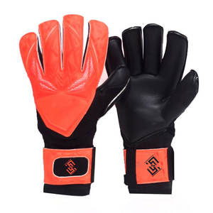 Gants de gardien de but flexibles de haute qualité avec fermeture à boucle et crochet antidérapante, paume en latex à adhérence améliorée, rembourrage ventilé et support de poignet - Product Image 1