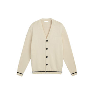 เสื้อสเวตเตอร์ถักแขนยาวคอปกตัววีของผู้ชายเสื้อสเวตเตอร์คาร์ดิแกนแนวสปอร์ตใส่กลางแจ้งลำลองสำหรับผู้ชาย - Product Image 1