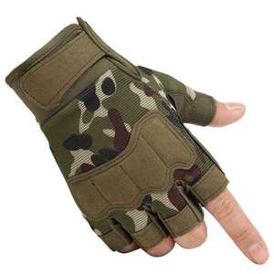 Guantes personalizados de medio dedo, empuñaduras de mano de cuero sintético ligero para deportes al aire libre, pesca táctica para ciclismo y gimnasio - Product Image 4