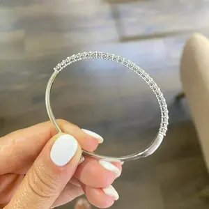 Argent 925 Diamant Moissanite taillé 1ct Argent sterling 925 élégant - Product Image 2