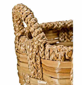 Cesta de Almacenamiento Hecha a Mano en Vietnam, Mimbre con Asas, Diseño Artesanal, Ecológica, Natural, Saludable, Organizador de Ropa de Pasto Marino - Product Image 5