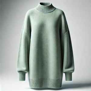 Suéter de Mujer con Cuello en V y Estampado de Dibujos Animados, Viscosa/Algodón, Manga Larga, Cierre de Botones Cubiertos, para Todas las Temporadas - Product Image 4