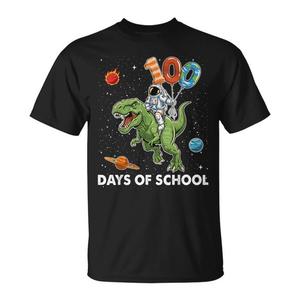 Maglietta per ragazzi Astronaut T-Rex 100th Day of School, maglietta promozionale per 100 giorni di scuola - Product Image 1