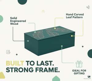 Boîte à bijoux en bois artisanale imprimée, fermeture sécurisée, capacité personnalisée, emballage personnalisé, logo pour usage personnel/professionnel - Product Image 3