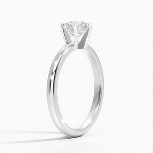 Anillo de Compromiso Clásico Solitario de Plata S925 con Diamante Cultivado en Laboratorio, Certificado IGI, Joyería de Alta Gama para Mujer, para Bodas y Fiestas - Product Image 2