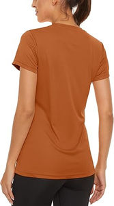 Venta caliente Mujeres Camisetas en blanco O-cuello de manga corta Camisetas sólidas 100% Algodón de secado rápido Liso O-cuello en blanco Camisetas de gran tamaño - Product Image 2