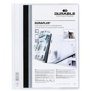 Durable DURAPLUS DIN <b>A4</b> Extra Wide PVC White File <b>Folder</b> Offer - Product Image 1