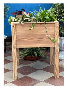 Lit de jardin de bonne qualité, boîte de jardinière en bois surélevée, support de jardin surélevé pour balcon de jardin - Product Image 2