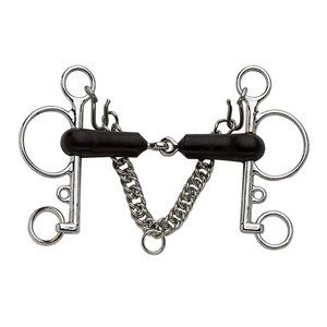 Mèche Pelham en caoutchouc articulé, mèche en acier inoxydable avec embout en caoutchouc, équipement d'entraînement équestre et de contrôle d'équitation - Product Image 1
