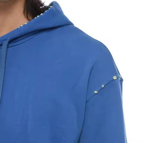 เสื้อฮู้ดดี้แบบใหม่มีสไตล์แห้งเร็วสวมใส่และซักเสื้อผ้าธรรมดาผ้าฝ้ายผสมกันแดดสำหรับผู้ชาย - Product Image 6