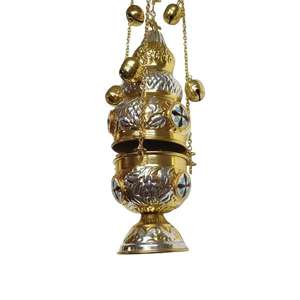 Attachement de feuille de fleur en laiton pour brûleur de Bakhoor arabe de luxe brûleur thérapeutique en métal classique diffuseur d'encens de décoration de fantaisie - Product Image 4