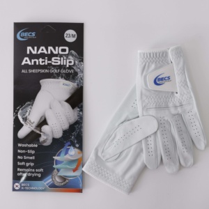 Gants de golf en peau de mouton naturelle antidérapants lavables BECS avec nanotechnologie à semi-conducteurs - Product Image 5