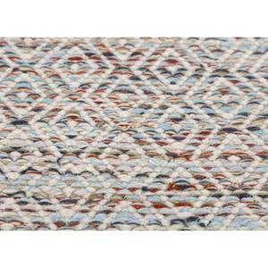 พรมขนสัตว์และใยวิสโคสสีน้ำเงินแบบทอเรียบ รุ่น ADWV-13047 ลายแบบนามธรรม สำหรับใช้ในบ้าน - Product Image 3