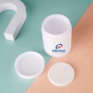Pavico เวียดนามภาชนะบรรจุครีมพลาสติก PET 100มล. ฝาอะคริลิคสีขาวขายส่งตัวอย่างฟรี - Product Image 4