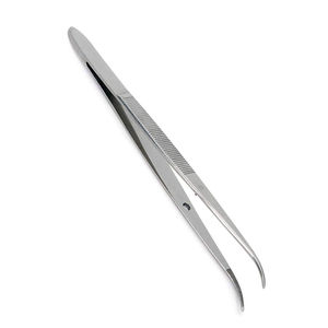 Perry Pince à dissection Mâchoire dentelée incurvée fine 10cm Pince à pansement délicat et à tissu - Product Image 2