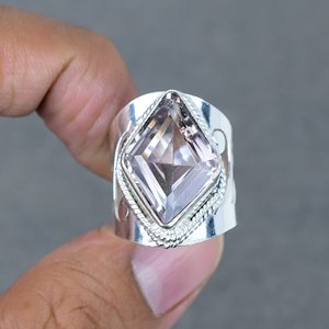 Jewelry Making Supplies Gemstone <b>Ring</b> Ametrine Stone <b>Brass</b> Wholesale Silver Plated Wedding <b>Rings</b> for Engagement - Product Image 2