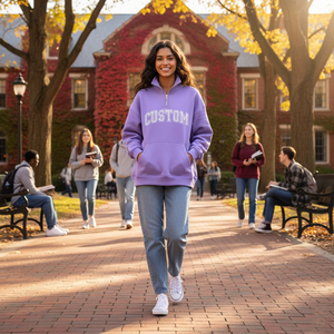 Sudadera Personalizada Iota Nu Delta con Cuello Alto, Logotipo Bordado Impreso en 3D, para Mujer y Hombre, Spandex/Algodón, Estilo Holgado, Ropa Urbana para Otoño e Invierno - Product Image 1