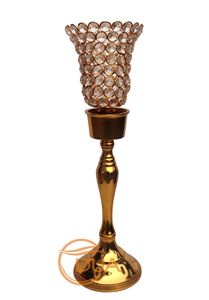 Antique <b>Gold</b> Aluminum Votive Holder with Champagne Crystal Bead Tea Light Wedding Home Decor Digital Printing <b>Gift</b> - Product Image 3