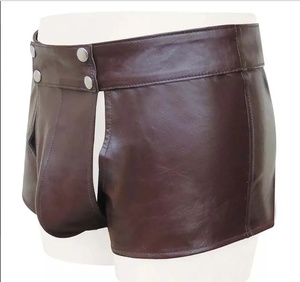 Vêtements de course de qualité supérieure, service OEM, shorts en cuir pour hommes, vente en gros, shorts en cuir respirants à prix avantageux - Product Image 2