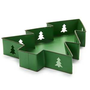 Bandeja de Navidad al por mayor con revestimiento verde, magdalenas, postres, frutas, Bandejas para servir, bandeja decorativa sin óxido de hierro a los mejores precios - Product Image 1