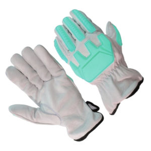Guantes de cuero de seguridad de alta resistencia de calidad superior Cuero de grano de cabra TPR Caucho Látex Aramida Resistente a impactos Protección personal - Product Image 5