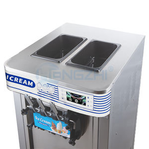 HENGZHI Macchina per Gelato da Banco a Tre Teste 220V con Compatibilità Latte, Produzione ad Alto Volume e Condensatore in Rame Puro - Product Image 1