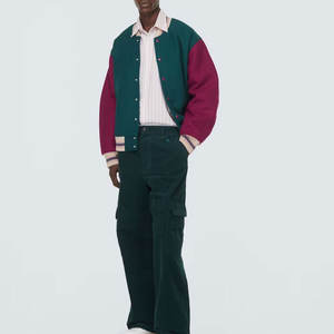 Look chic haut attrayant veste de Baseball patchs de broderie écran et bouffée impression école université Letterman veste - Product Image 2