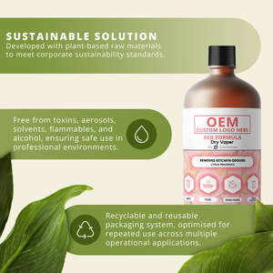 Neutralisateur d'odeurs à vapeur sèche, formule rouge standard : cuisine, poubelle, aliments frits et odeurs organiques - Bouteille de 1L - OEM / Marque privée - Product Image 5