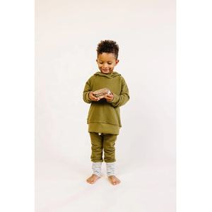 Logo Brodé Personnalisé Bébé Garçon Fille Sweats à Capuche pour Enfants Sweat-shirt-Fermeture Éclair-Up Coton Bio Respirant - Product Image 3