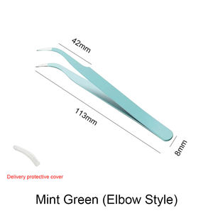 Pince à épiler professionnelle Kaamir Instruments en acier inoxydable pour extensions de cils, design anti-statique, antidérapant et antimagnétique, 10 mm - Product Image 3