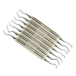 Ensemble de curettes manuelles de haute qualité nouveauté instruments dentaires en acier inoxydable de qualité supérieure certifié CE marque privée OEM disponible - Product Image 1