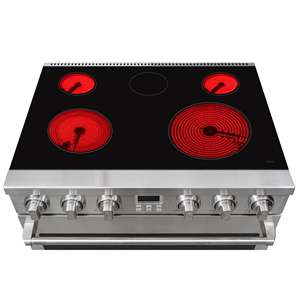 Lò nướng điện chuyên nghiệp 36 inch, công suất 3500W, điện áp 240V, chất liệu thép không gỉ, kiểu lắp âm, 5 vùng nấu trên cùng - Product Image 6