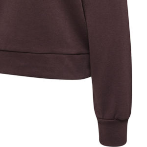 Nueva moda personalizada de Invierno para mujer, sudaderas con capucha, cuello redondo, manga larga, lavado ácido, sudadera polar con insignia - Product Image 3