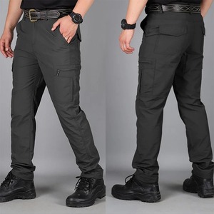 High Quality Men's Tactical <b>Pants</b> Elastic Waist <b>Cargo</b> Large Size Cotton <b>Pants</b> Multi-Pocket Trousers Sports Training <b>Work</b> <b>Pants</b> - Product Image 5