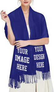 Tissu d'écharpe en satin imprimé personnalisé de haute qualité avec service d'étiquetage blanc pour la promotion et le marketing des entreprises - Product Image 2