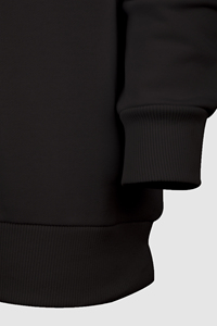 เสื้อสเวตเชิ้ตคอกลมผู้ชาย ผ้าโพลีเอสเตอร์ 5% ผ้าฝ้าย 95% 300 GSM สีดำ - Product Image 6