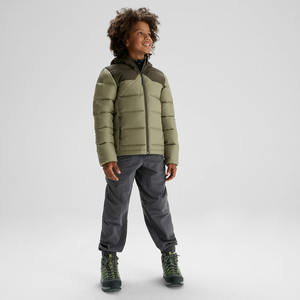 2025 nouveau luxe de haute qualité personnalisé garçons Olive doudoune avec capuche Style décontracté avec fermeture à glissière pour vêtements d'hiver - Product Image 2