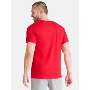 100% algodón camiseta de hombre Casual estilo Hip Hop 180 gramos verano Fitness cuello redondo manga corta sólido para ropa de casa - Product Image 2