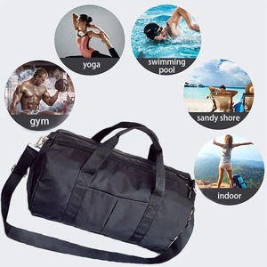 <b>Women's</b> 100% Polyester <b>Sports</b> Duffel <b>Bag</b> Airplane Travel Wet Shoe Compartment Waterproof Fitness <b>Sports</b> <b>Bag</b> - Product Image 1