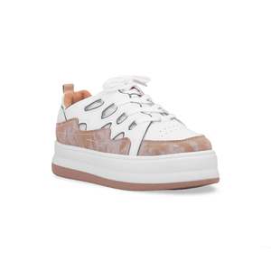 Zapatillas de deporte de suela alta estilo baloncesto beige AT7222 - Product Image 2