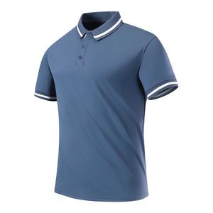 Camisa Formal de Manga Corta para Hombre, Talla XL, de Golf, Lisa, a Rayas, Absorbente de Humedad, Antiarrugas, Tejida, con Spandex, Teñida Lisa - Product Image 2