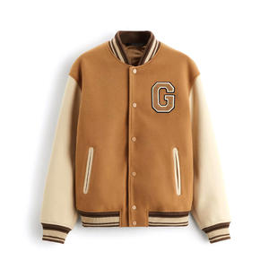 OEM servicio personalizado de manga larga chaqueta de béisbol Varsity Hombres Elegantes Varsity Letterman chaquetas - Product Image 4