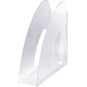 HAN - Portadocumentos Doble de Pie, 7.6 x 25.6 x 23.9 cm, Transparente, de Poliestireno, Compatible con DIN A4 y DIN C4 - Product Image 1