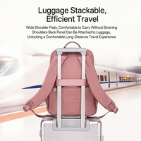 Sac à dos pour ordinateur portable en nylon imperméable pour femme, léger et grande capacité, idéal pour les trajets quotidiens et les voyages, avec organisation multi-poches