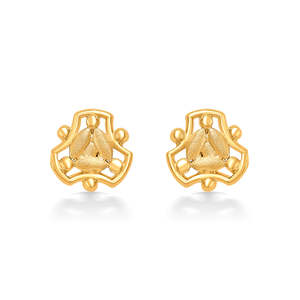 18K Gold Kids <b>Pearl</b> <b>Diamond</b> <b>Earring</b> for Wedding Party Anniversary - Product Image 2
